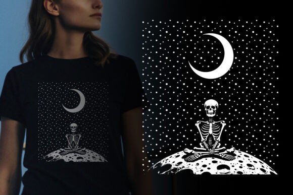 Astrology SVG: The Sun Moon Skull Graphic for Bold Design