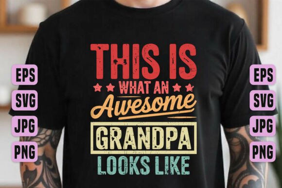 Celebrate Dad with the Awesome Grandpa Graphic Tee