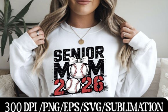 Celebrate the Season: Senior Baseball Mom 2026 Graphics