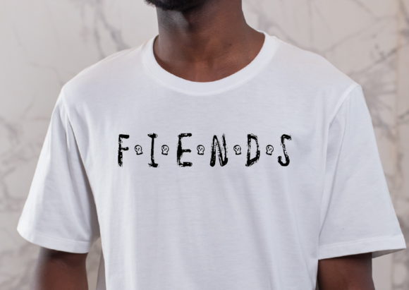 Fiends (Friends) Joke POD Graphic: A Nostalgic Design Asset