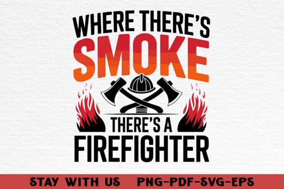 Honor Heroism: The Trendy Firefighter Graphic T-Shirt Design