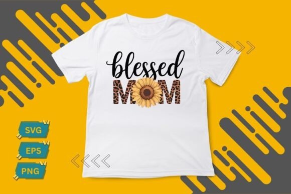 Leopard Print Blessed Mom Graphic Shirt: A Bold Celebration