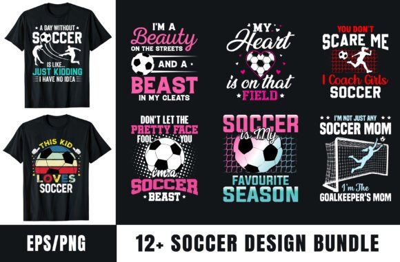 Soccer T-Shirt Design Bundle: Your Ultimate Graphic Asset