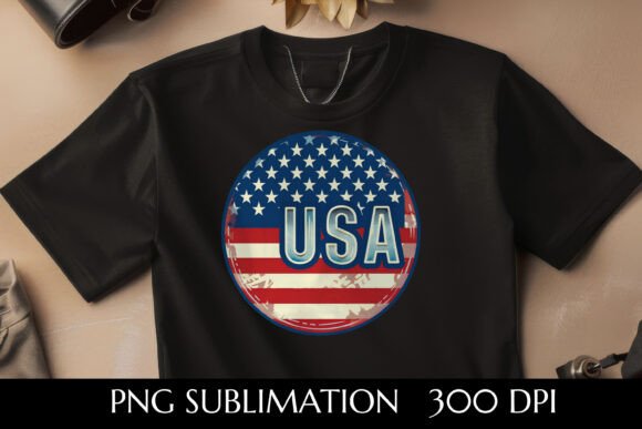 United States Flag Graphic with 