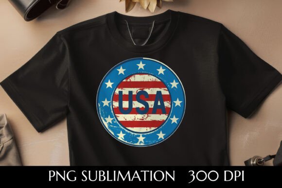 USA Flag Typography: A Graphic for Patriotic Design